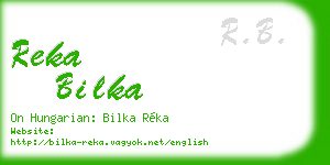 reka bilka business card